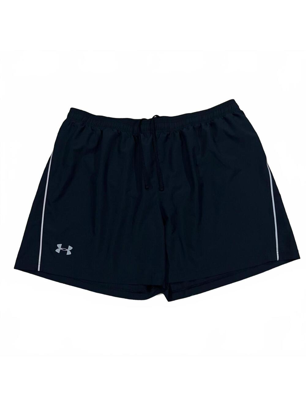Under Armour Mens Black Athletic Running Shorts Size 2XL